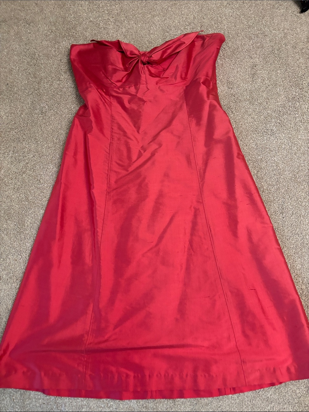 Red Strapless - Coren Moore: independent high end designer - bridesmaids dress